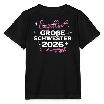 Grande Sœur Bébé Bébé Grossesse 2026 - T-shirt bio MINI CREATOR Stanley/Stella Enfant - noir - Devant - Mikhail (115cm)