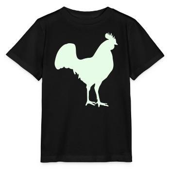 Silhouette du coq - T-shirt bio MINI CREATOR Stanley/Stella Enfant - noir - Devant - Mikhail (115cm)