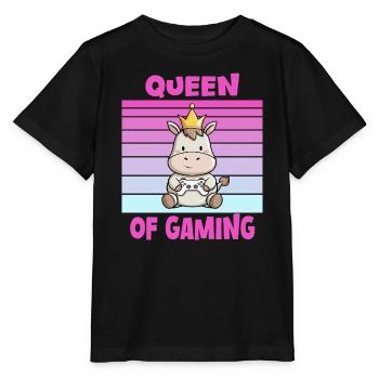 Game Queen Controller - Stanley/Stella MINI CREATOR Kids’ T-Shirt - black - Front - Mikhail (115cm)