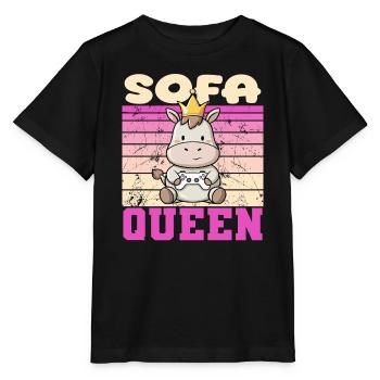Contrôleur Gamer Animal - T-shirt bio MINI CREATOR Stanley/Stella Enfant - noir - Devant - Mikhail (115cm)