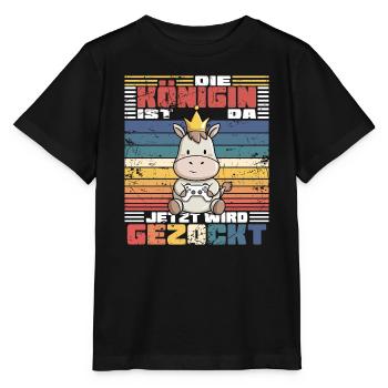 Gaming Girl Gaming - Stanley/Stella MINI CREATOR Kids’ T-Shirt - black - Front - Mikhail (115cm)