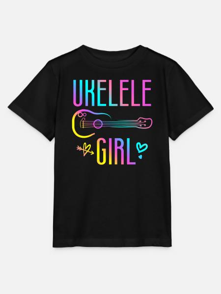 Hawaiian Ukulele Uke Ukulele Girl - Stanley/Stella Kinder T-Shirt MINI CREATOR - Schwarz