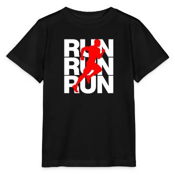 JOGG, PUISSANCE DE COURSE ! SPORT, COURSE, COURS JUSTE - T-shirt bio MINI CREATOR Stanley/Stella Enfant - noir - Devant - Mikhail (115cm)