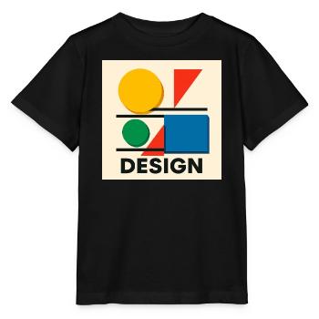 Geometrie Bauhaus Farbige Komposition - Stanley/Stella Kinder T-Shirt MINI CREATOR  - Schwarz - Vorne - Mikhail (115cm)