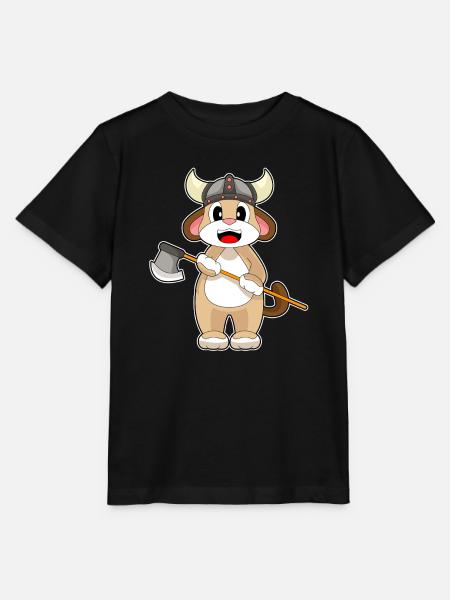 Hund Vikinger Axt - Stanley/Stella Kinder T-Shirt MINI CREATOR - Schwarz