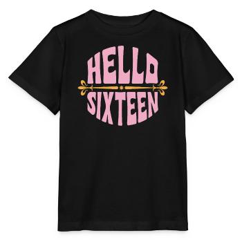 Bonjour Seize Or Rose - T-shirt bio MINI CREATOR Stanley/Stella Enfant - noir - Devant - Mikhail (115cm)