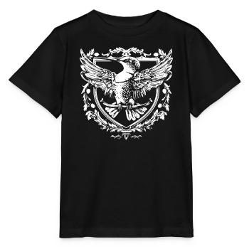 Eagle in heraldic style - Stanley/Stella MINI CREATOR Kids’ T-Shirt - black - Front - Mikhail (115cm)