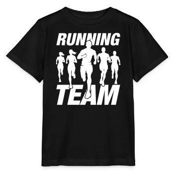 Running Team Laufen Marathon - Stanley/Stella Kinder T-Shirt MINI CREATOR  - Schwarz - Vorne - Mikhail (115cm)