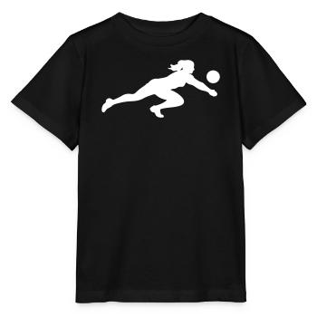 Volleyball Silhouette - Stanley/Stella Kinder T-Shirt MINI CREATOR  - Schwarz - Vorne - Mikhail (115cm)