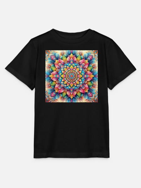Art vivant de la splendeur du mandala - T-shirt bio MINI CREATOR Stanley/Stella Enfant - noir