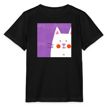 Katzenfreund - Stanley/Stella Kinder T-Shirt MINI CREATOR  - Schwarz - Vorne - Mikhail (115cm)