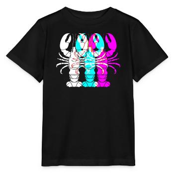 Homard épineux, fruits de mer, homard, homard - T-shirt bio MINI CREATOR Stanley/Stella Enfant - noir - Devant - Mikhail (115cm)
