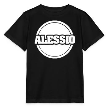 Vorname Alessio - Stanley/Stella Kinder T-Shirt MINI CREATOR  - Schwarz - Vorne - Mikhail (115cm)