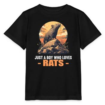 Ratten Ratte - Stanley/Stella Kinder T-Shirt MINI CREATOR  - Schwarz - Vorne - Mikhail (115cm)