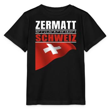 Zermatt - T-shirt bio MINI CREATOR Stanley/Stella Enfant - noir - Devant - Mikhail (115cm)