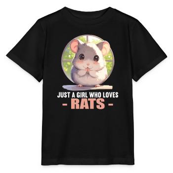 Ratten Ratte - Stanley/Stella Kinder T-Shirt MINI CREATOR  - Schwarz - Vorne - Mikhail (115cm)