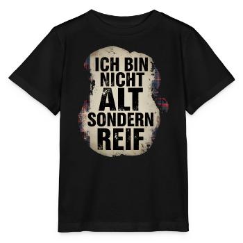 Je ne suis pas vieux mais mature - T-shirt bio MINI CREATOR Stanley/Stella Enfant - noir - Devant - Mikhail (115cm)