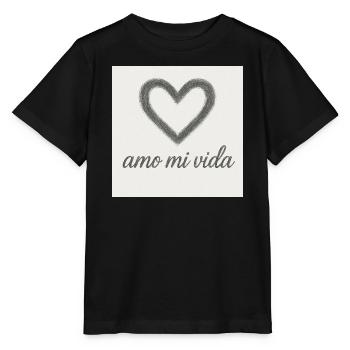 Cœur et joie de vivre - T-shirt bio MINI CREATOR Stanley/Stella Enfant - noir - Devant - Mikhail (115cm)