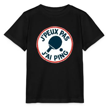 Ich kann nicht, ich ping. - Stanley/Stella Kinder T-Shirt MINI CREATOR  - Schwarz - Vorne - Mikhail (115cm)
