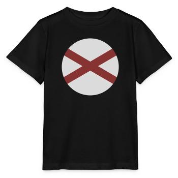 Drapeau rond de l’Alabama - T-shirt bio MINI CREATOR Stanley/Stella Enfant - noir - Devant - Mikhail (115cm)