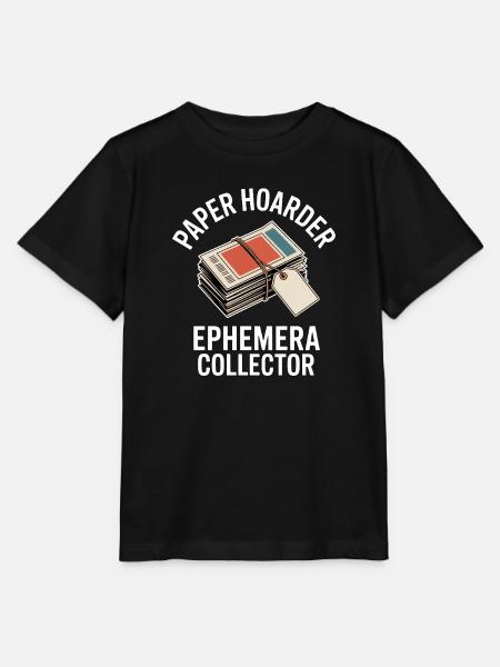 Paper Hoarder Ephemera Collector - Stanley/Stella Kinder T-Shirt MINI CREATOR  - Schwarz