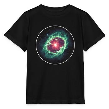 Astronomy Space Planetary Nebula Shell - Stanley/Stella MINI CREATOR Kids’ T-Shirt - black - Front - Mikhail (115cm)