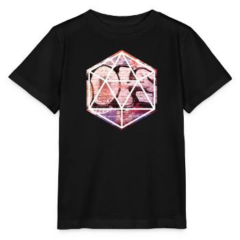 Prisme de graffiti géométrique sur mur de briques - T-shirt bio MINI CREATOR Stanley/Stella Enfant - noir - Devant - Mikhail (115cm)