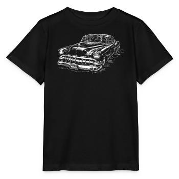 Chevy Bel Air 1954 - American Dream Hot Rod  - Stanley/Stella Kinder T-Shirt MINI CREATOR  - Schwarz - Vorne - Mikhail (115cm)