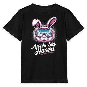Après-ski bunny hut fun Skier ski bunny - Stanley/Stella MINI CREATOR Kids’ T-Shirt - black - Front - Mikhail (115cm)