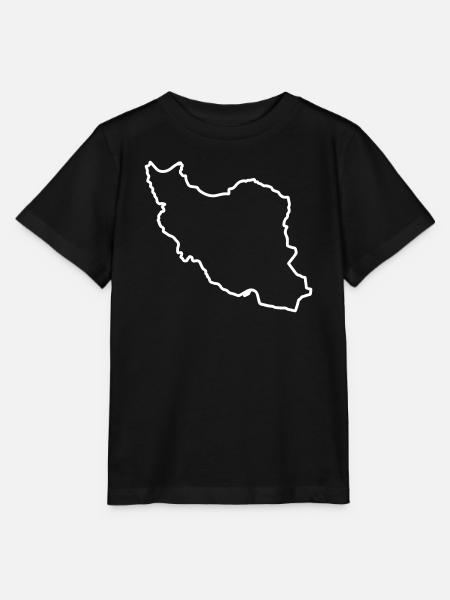 Iran Map Silhouette Persien - Stanley/Stella Kinder T-Shirt MINI CREATOR - Schwarz