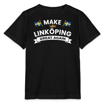 Linköping Une cohésion plus forte - T-shirt bio MINI CREATOR Stanley/Stella Enfant - noir - Devant - Mikhail (115cm)
