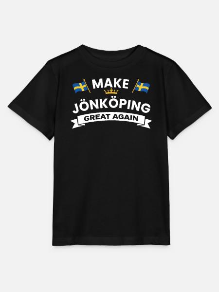 Jönköping City Crest Flag - Stanley/Stella Kinder T-Shirt MINI CREATOR - Schwarz