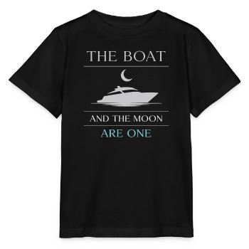 Navigation de nuit avec - T-shirt bio MINI CREATOR Stanley/Stella Enfant - noir - Devant - Mikhail (115cm)