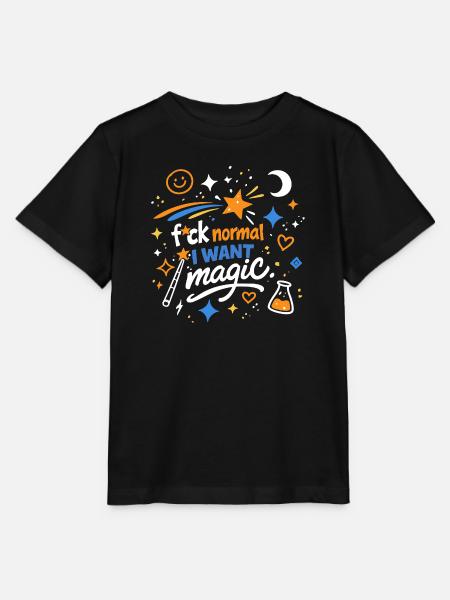 Magie statt Normalität - Stanley/Stella Kinder T-Shirt MINI CREATOR - Schwarz