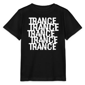 Trance-Typographisches Muster - Stanley/Stella Kinder T-Shirt MINI CREATOR  - Schwarz - Vorne - Mikhail (115cm)