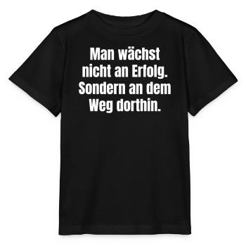 Path to Success – Quote Typo - Stanley/Stella MINI CREATOR Kids’ T-Shirt - black - Front - Mikhail (115cm)