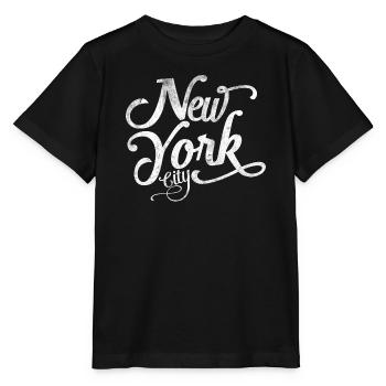 New York - Souvenir classique - T-shirt bio MINI CREATOR Stanley/Stella Enfant - noir - Devant - Mikhail (115cm)