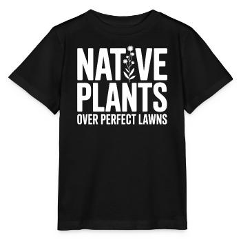 Plantes indigènes sur pelouses parfaites - T-shirt bio MINI CREATOR Stanley/Stella Enfant - noir - Devant - Mikhail (115cm)