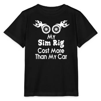 Sim-Rig kostet mehr als mein Auto - Stanley/Stella Kinder T-Shirt MINI CREATOR  - Schwarz - Vorne - Mikhail (115cm)