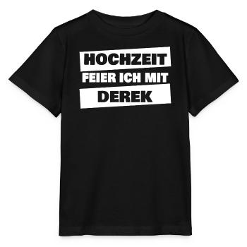 Derek à l’enterrement de vie de garçon - T-shirt bio MINI CREATOR Stanley/Stella Enfant - noir - Devant - Mikhail (115cm)