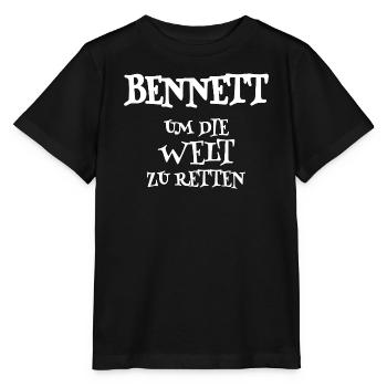 Sauveur Bennett - T-shirt bio MINI CREATOR Stanley/Stella Enfant - noir - Devant - Mikhail (115cm)