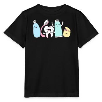 Dentiste réceptionniste - T-shirt bio MINI CREATOR Stanley/Stella Enfant - noir - Devant - Mikhail (115cm)