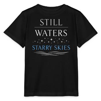 Navigation de nuit avec - T-shirt bio MINI CREATOR Stanley/Stella Enfant - noir - Devant - Mikhail (115cm)