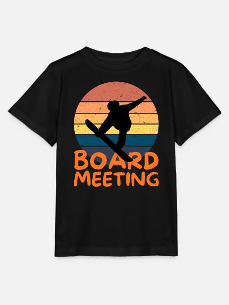 Snowboarding Board Meeting - Stanley/Stella Kinder T-Shirt MINI CREATOR - Schwarz