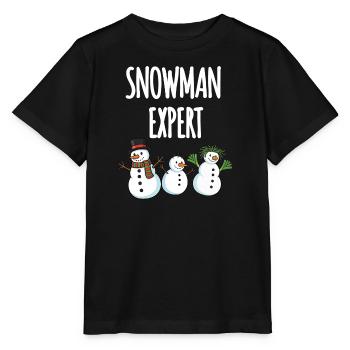 Snowman Expert - Stanley/Stella Kinder T-Shirt MINI CREATOR  - Schwarz - Vorne - Mikhail (115cm)