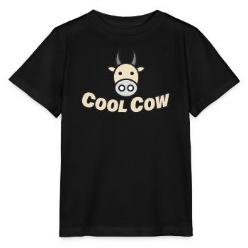 COOL COW - Stanley/Stella MINI CREATOR Kids’ T-Shirt - black - Front - Mikhail (115cm)