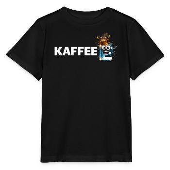Mascotte du café Splash - T-shirt bio MINI CREATOR Stanley/Stella Enfant - noir - Devant - Mikhail (115cm)