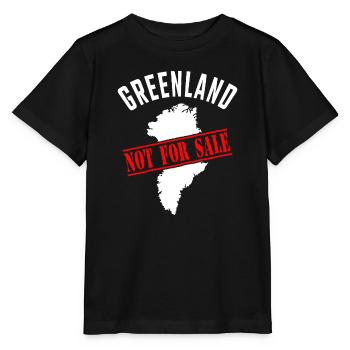 Greenland Not for Sale - Stanley/Stella MINI CREATOR Kids’ T-Shirt - black - Front - Mikhail (115cm)