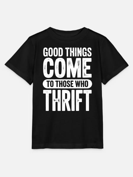 Good Things Come Thrift Tee - Stanley/Stella Kinder T-Shirt MINI CREATOR - Schwarz