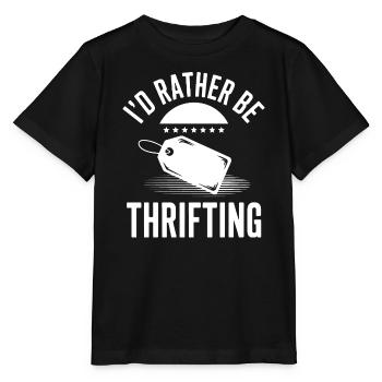 Je préfère faire de la friperie - T-shirt bio MINI CREATOR Stanley/Stella Enfant - noir - Devant - Mikhail (115cm)